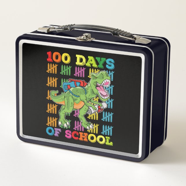 100 Días De Escuela T Rex Dinosaurio Profesor Estu (Anverso)
