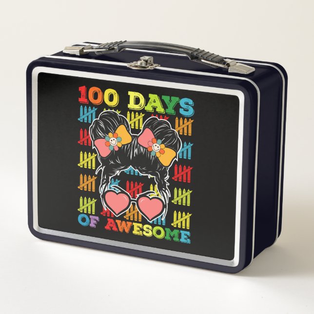 100 Días De Increíble Moño Desordenado 100º Día De (Anverso)