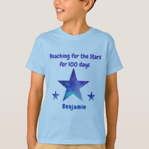 100 días de la camiseta estrella escolar
