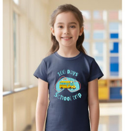 100 días de viaje escolar camiseta de niño, camise