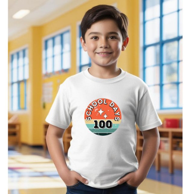 100 días escolares camisetas de colegio para niños (Subido por el creador)