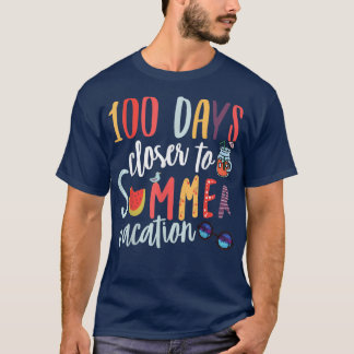 100 días más cerca de la camiseta de vacaciones de