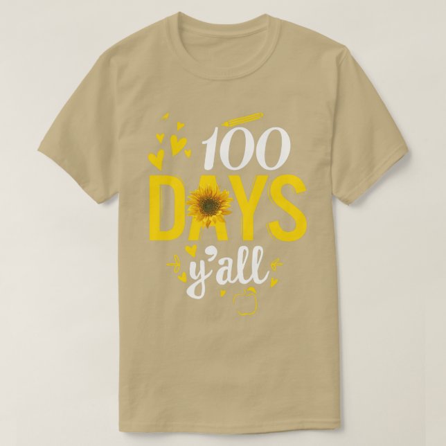 100 días Yx27all Gracioso 100º Día De La Camisa Es (Diseño del anverso)