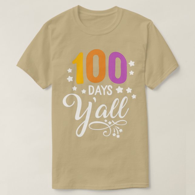 100 días Yx27all Gracioso 100º Día de la Camisa Es (Diseño del anverso)