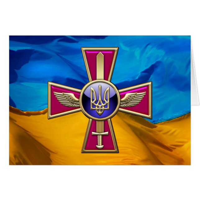 [100] Emblema de la Fuerza Aérea Ucraniana (Anverso (Horizontal))