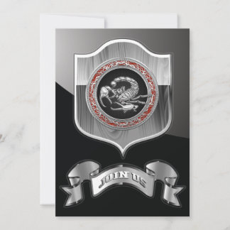 [100] Escorpión de plata sagrado en negro