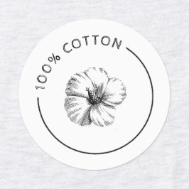 100% Etiquetas de negocio de las flores de algodón