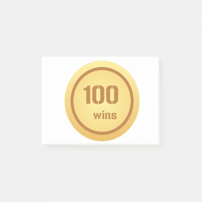 100 gana las notas Post-it® (Anverso)