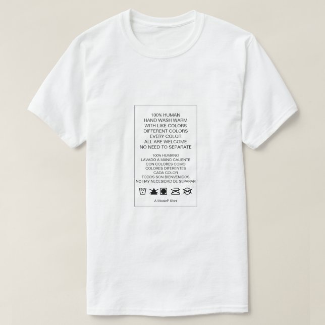 100% Humano - Una camiseta del señor P (Diseño del anverso)
