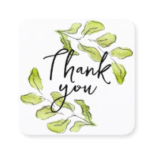 100 pcs. Gracias a las tarjetas con hojas de acuar