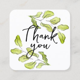 100 pcs. Gracias a las tarjetas con hojas de acuar