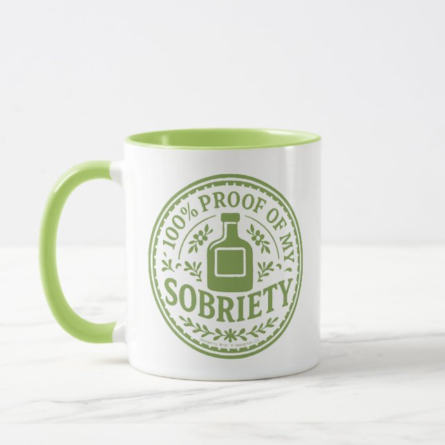 100% Prueba de mi Sobriedad - Taza (Izquierda)
