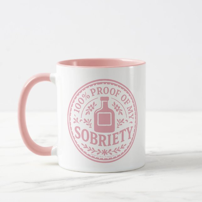 100% Prueba de mi Sobriedad - Taza (Izquierda)