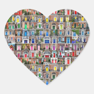 100 puertas arco iris de Pegatinas de Dublín