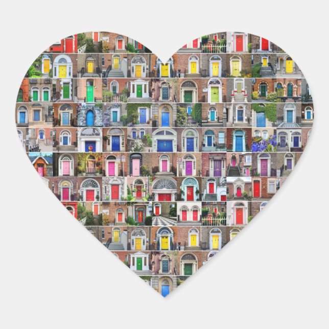 100 puertas arco iris de Pegatinas de Dublín (Anverso)