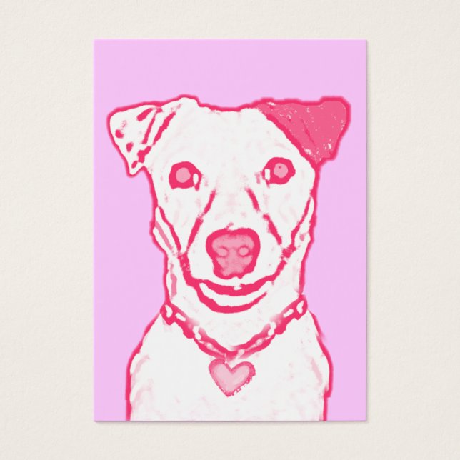 100 San Valentín de cachorros rosados (Frente)