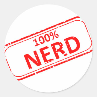 100% Sello de goma Nerd