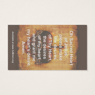 100 Tarjetas de Oración Sagrada del Corazón