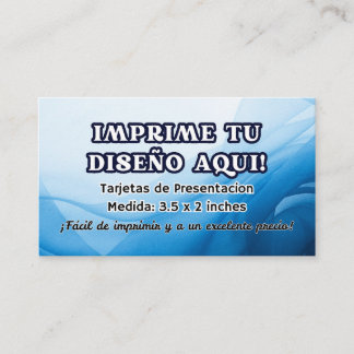 100 Tarjetas de Presentación para Imprimir