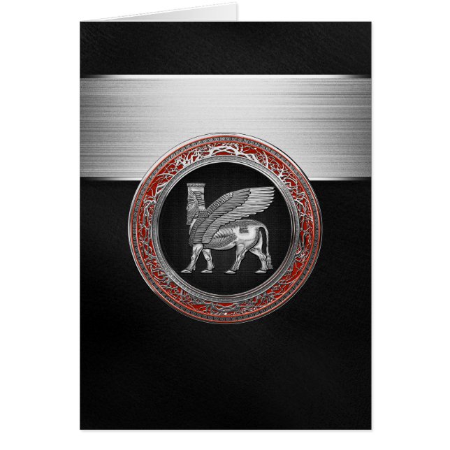 [100] Toro alado asirio - Plata Lamassu (Frente)