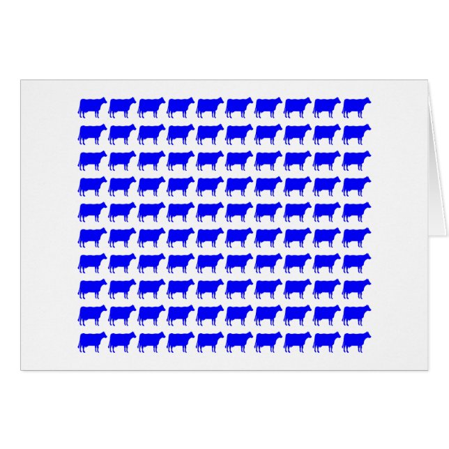 100 vacas - azul (Anverso (Horizontal))