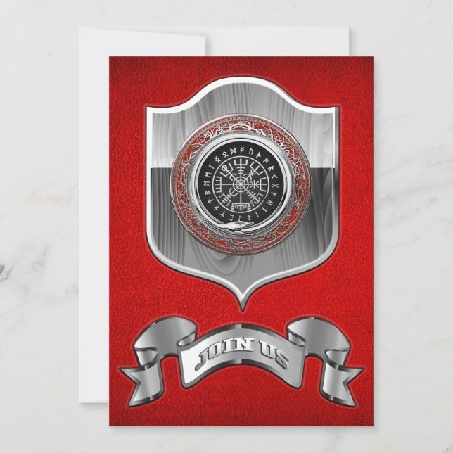 [100] Vegvisir - Viking Silver Magic Runic Compass (Anverso)