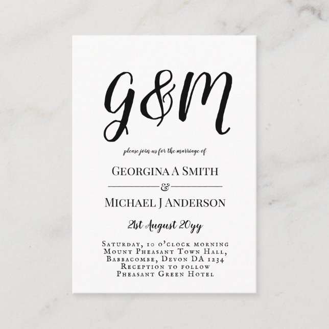 100 x Invitaciones a matrimonio de FOTO con ENVL. (Anverso)