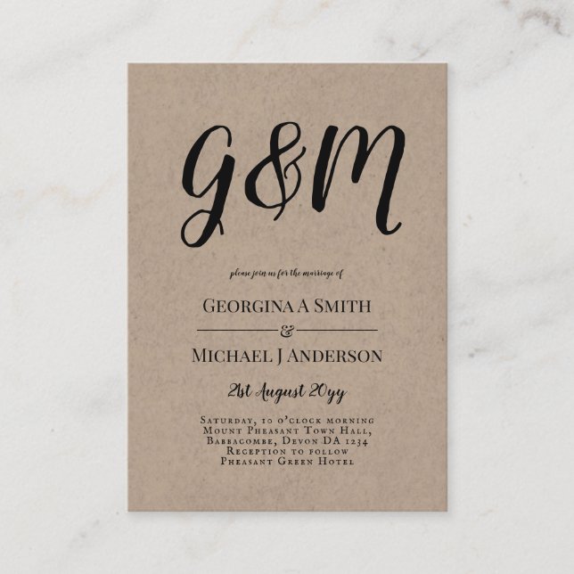 100 x Invitaciones a matrimonio de FOTO con ENVL. (Anverso)