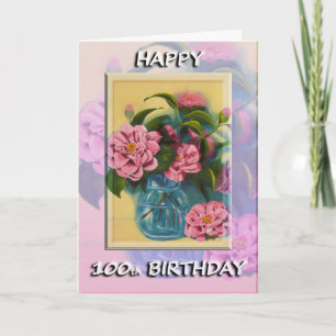 100a tarjeta de felicitación feliz del cumpleaños