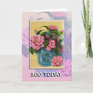 100a tarjeta de felicitación feliz del cumpleaños