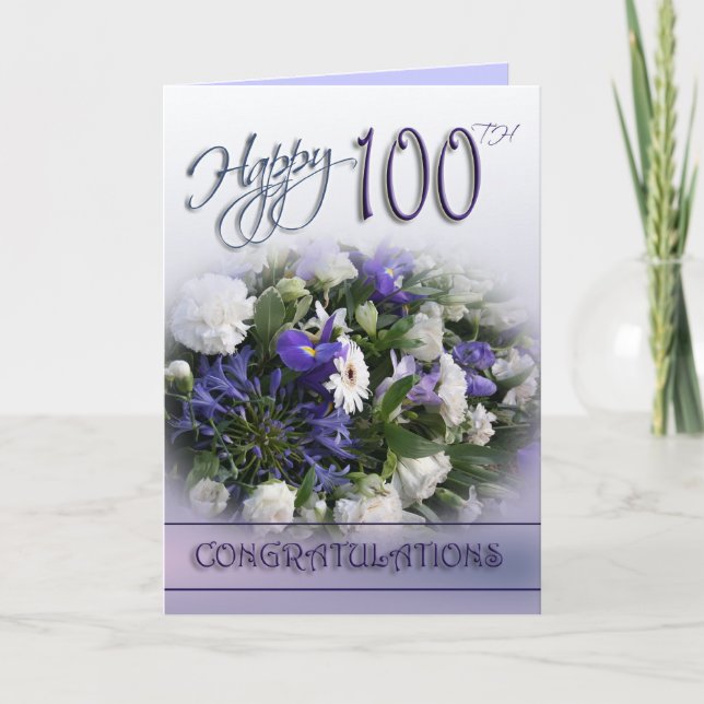 100a tarjeta floral de la enhorabuena del (Anverso)