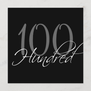 100as invitaciones del cumpleaños del gris negro