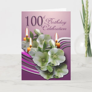 100o Invitación de la celebración del cumpleaños
