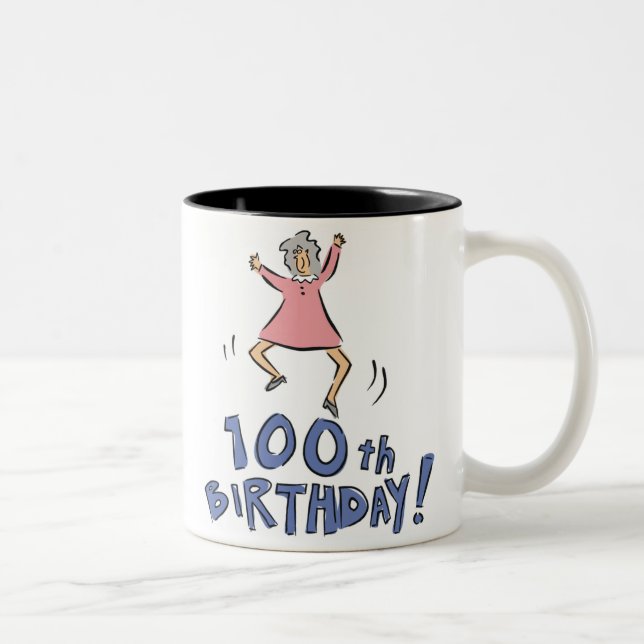 100o Taza de los regalos de cumpleaños (Derecha)