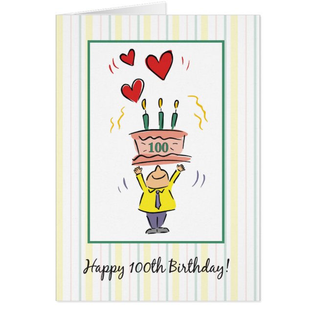 100th Birthday Hearts (Frente)