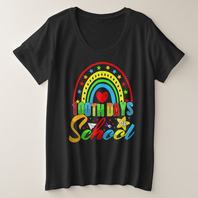 100th Days of School Teacher Kids - 100 Days Smart (Anverso del diseño)