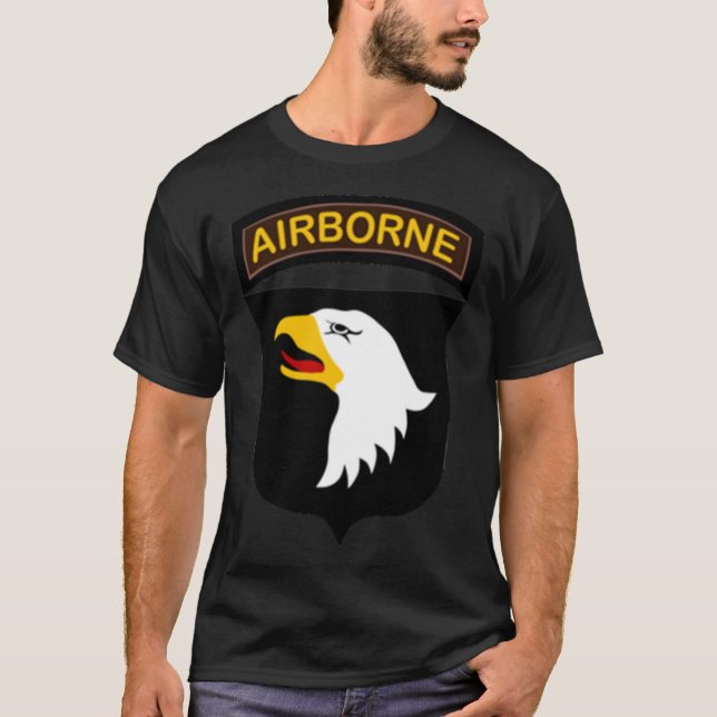 101ª Airborne - Camiseta Clásica De Las Águilas Gr (Anverso)