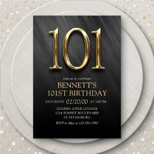 101ª invitación de cumpleaños
