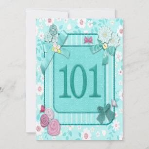 101ª invitación para fiesta de cumpleaños