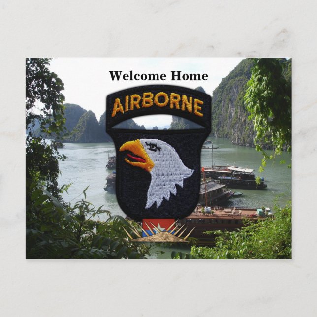 101ª postal de la división aérea vietnam (Anverso)