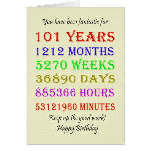 101.ª fecha de nacimiento