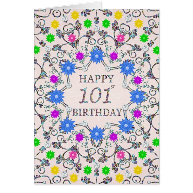 101.ª natalidad Flores abstractas (Frente)