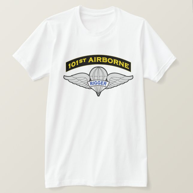 101o Camiseta aerotransportada del instalador (Anverso del diseño)