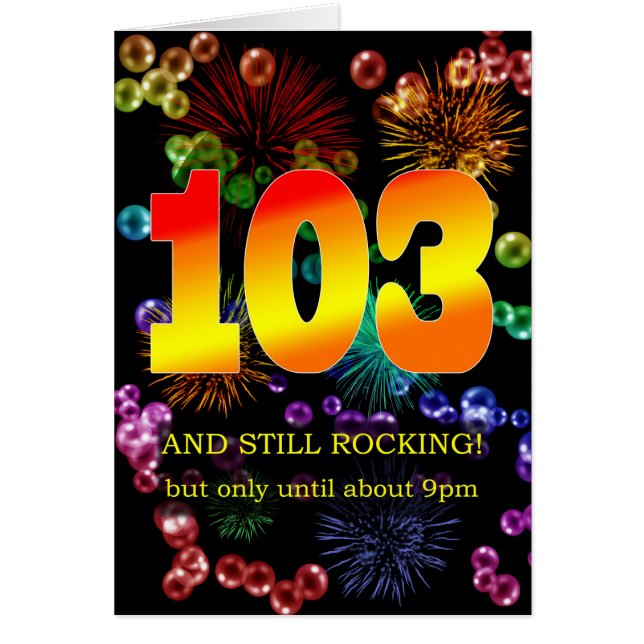 103.ª Cumpleaños Aún Sacudiendo (Frente)