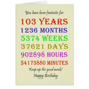 103.ª fecha de nacimiento