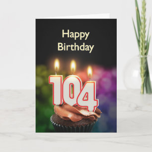 104ª tarjeta de cumpleaños con velas
