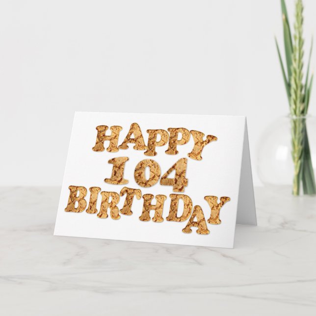 104ª tarjeta de cumpleaños para un amante de las g (Anverso)
