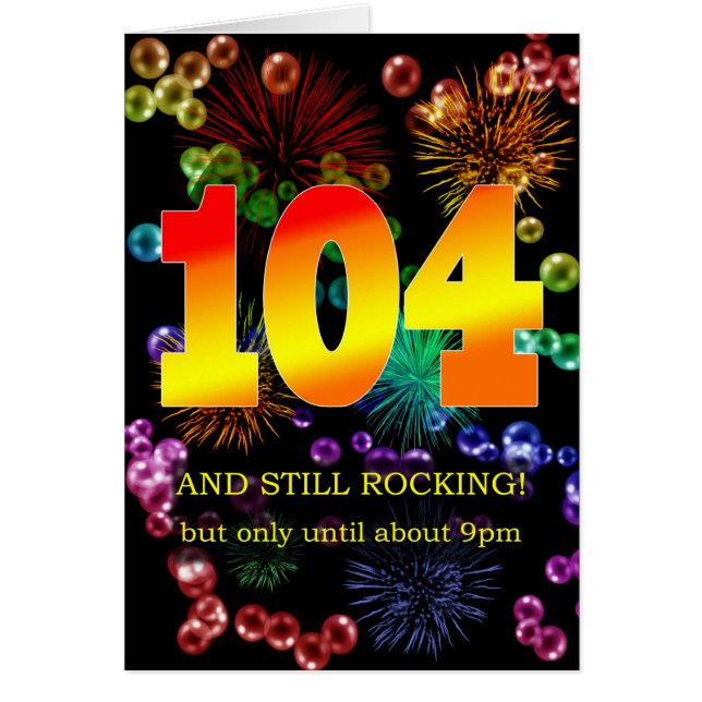 104.º Cumpleaños Aún Sacudiendo (Frente)