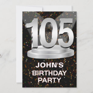 105ª invitación a fiesta de cumpleaños Añadir un n