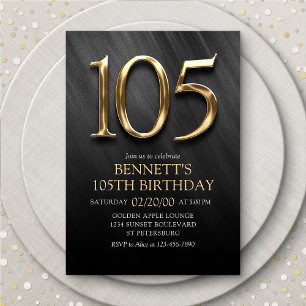 105ª invitación de cumpleaños